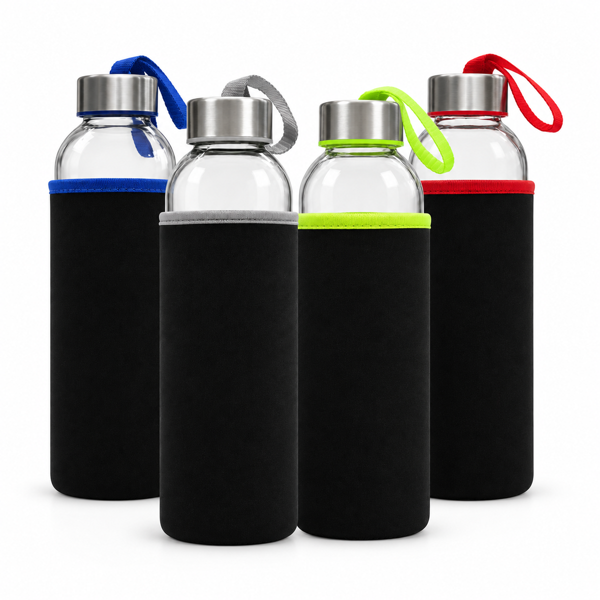 Steklena steklenica z neoprenskim ovitkom, 500 ml