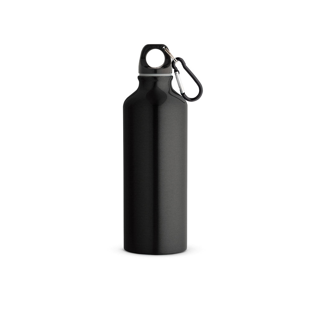 Športna steklenica iz recikliranega aluminija s karabinom, 530 ml