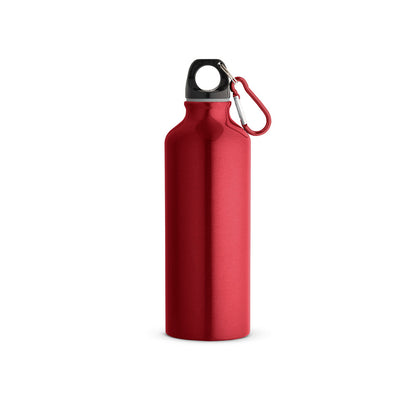 Športna steklenica iz recikliranega aluminija s karabinom, 530 ml