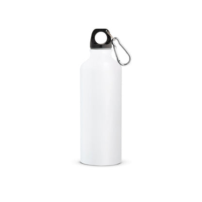 Športna steklenica iz recikliranega aluminija s karabinom, 530 ml