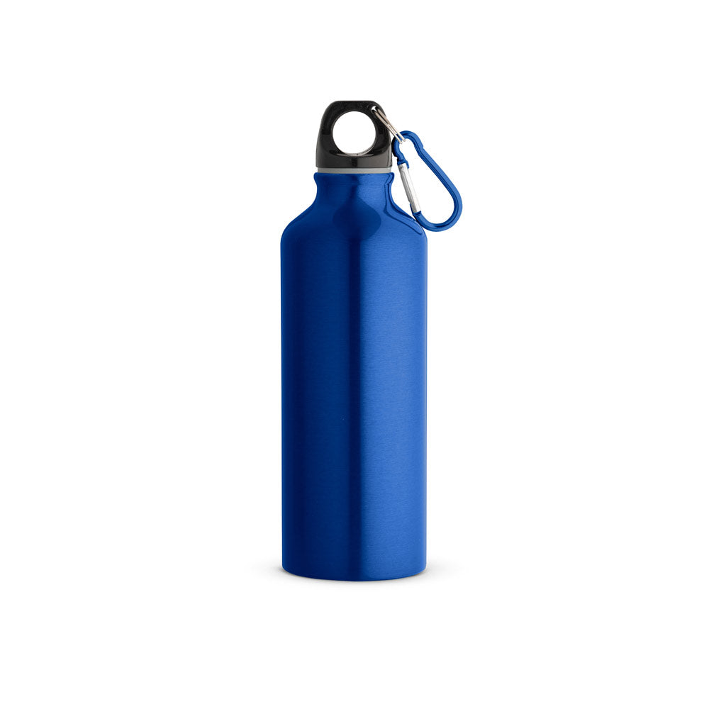 Športna steklenica iz recikliranega aluminija s karabinom, 530 ml