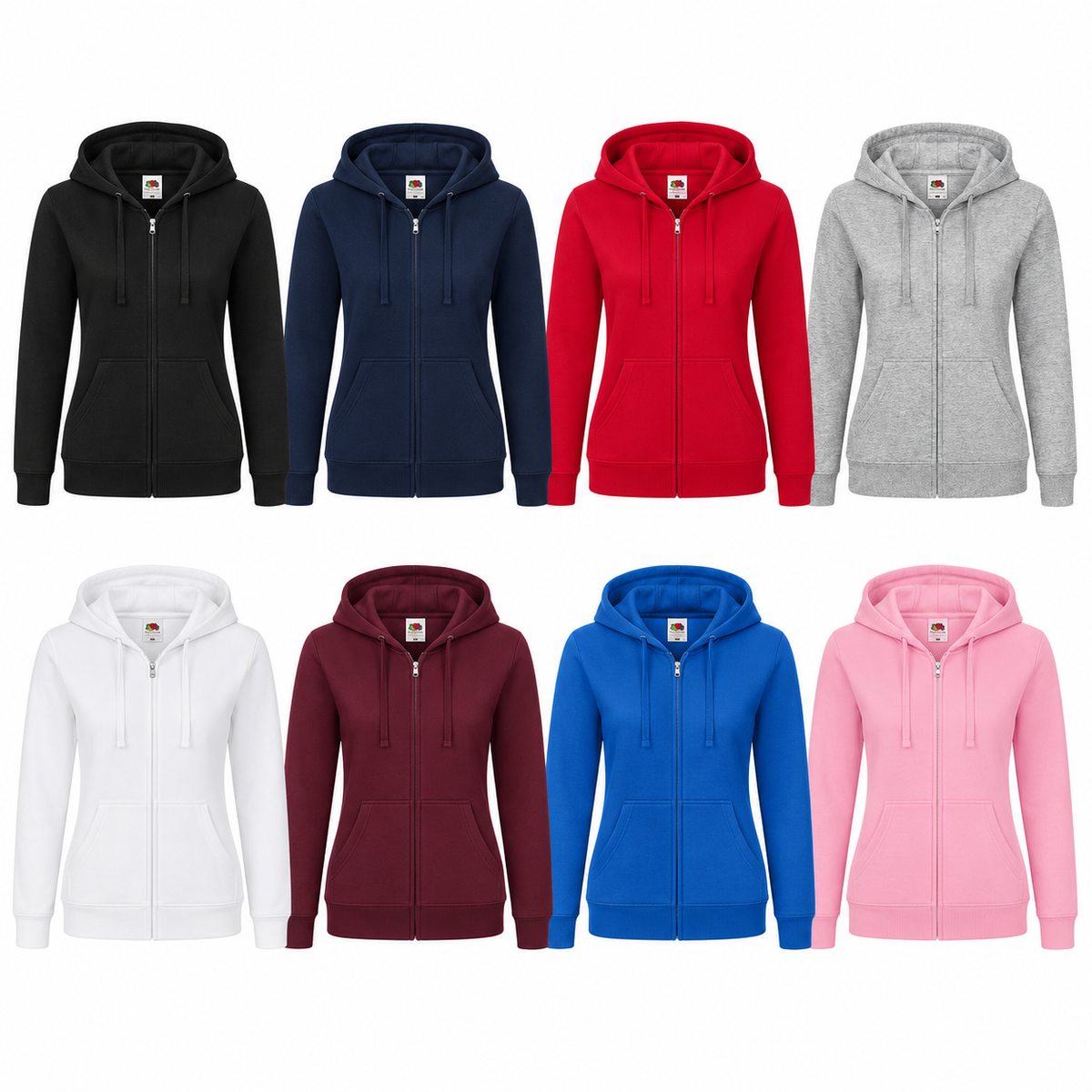 Ženska jopica s kapuco Fit, 280 g/m²