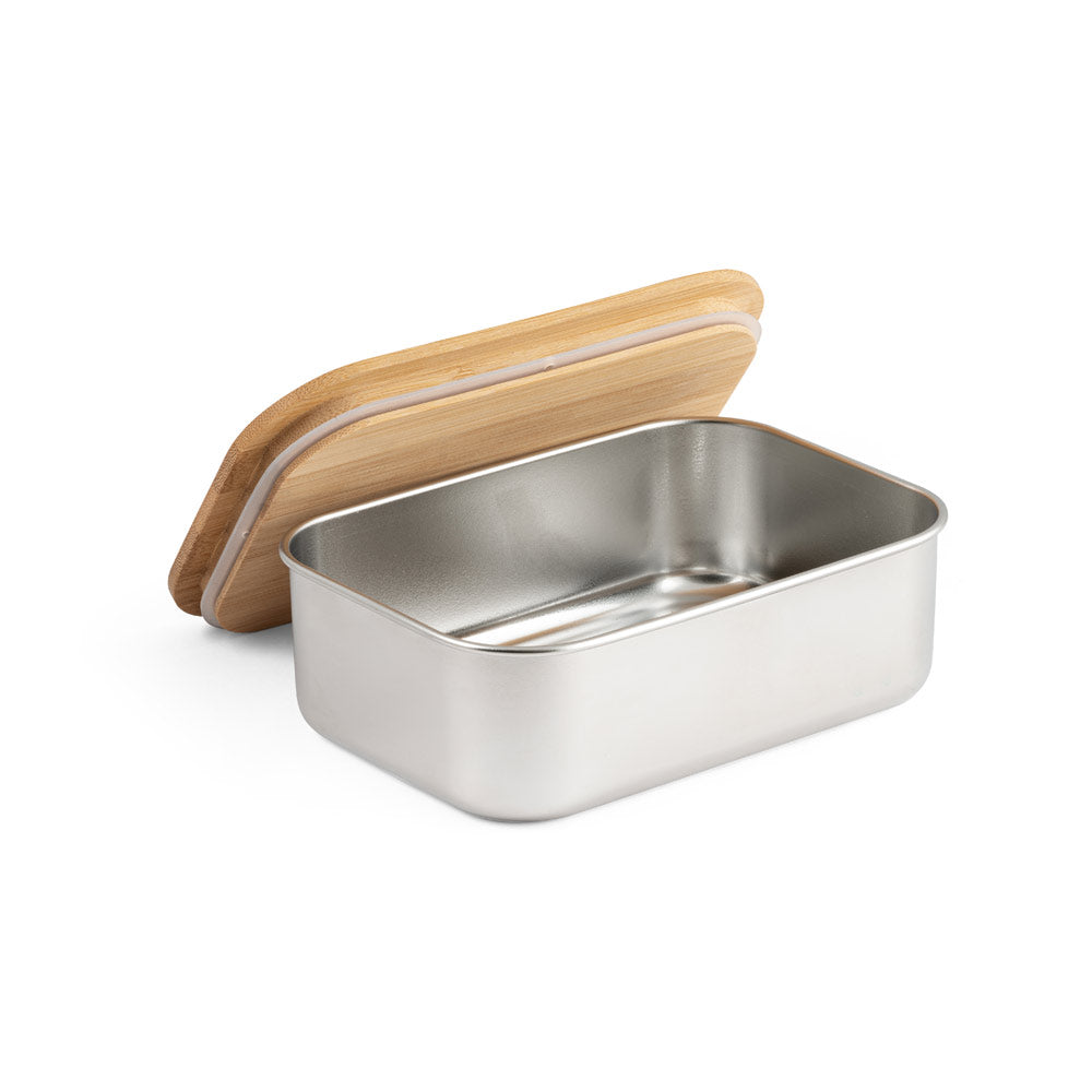 Posoda za malico z bambusovim pokrovom, 800 ml