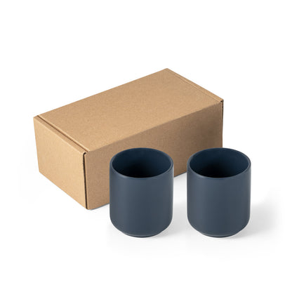 Set dveh keramičnih skodelic z matirano površino, 2 × 280 ml