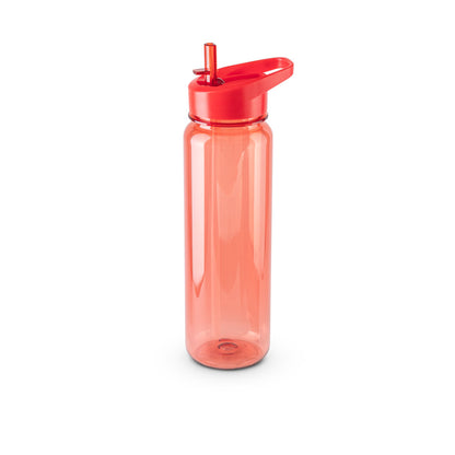 Športna plastenka iz reciklirane plastike rPET s slamico, 750 ml