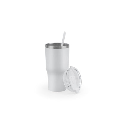 Termo lonček s slamico, 600 ml