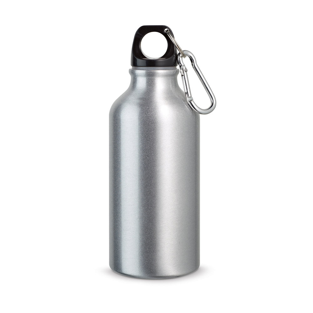 Aluminijast bidon s karabinom, 400 ml