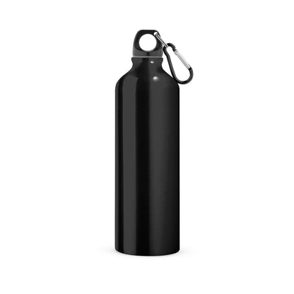 Aluminijasta športna steklenica s karabinom, 800 ml