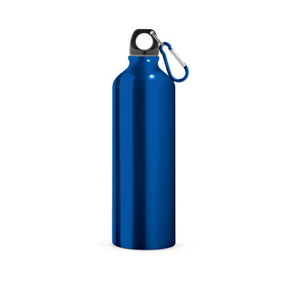 Aluminijasta športna steklenica s karabinom, 800 ml