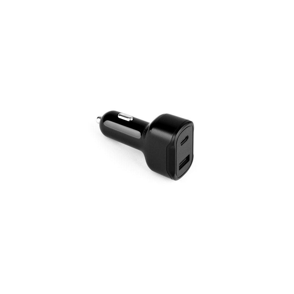 Avtomobilski polnilnik z izhodoma USB-C in USB-A