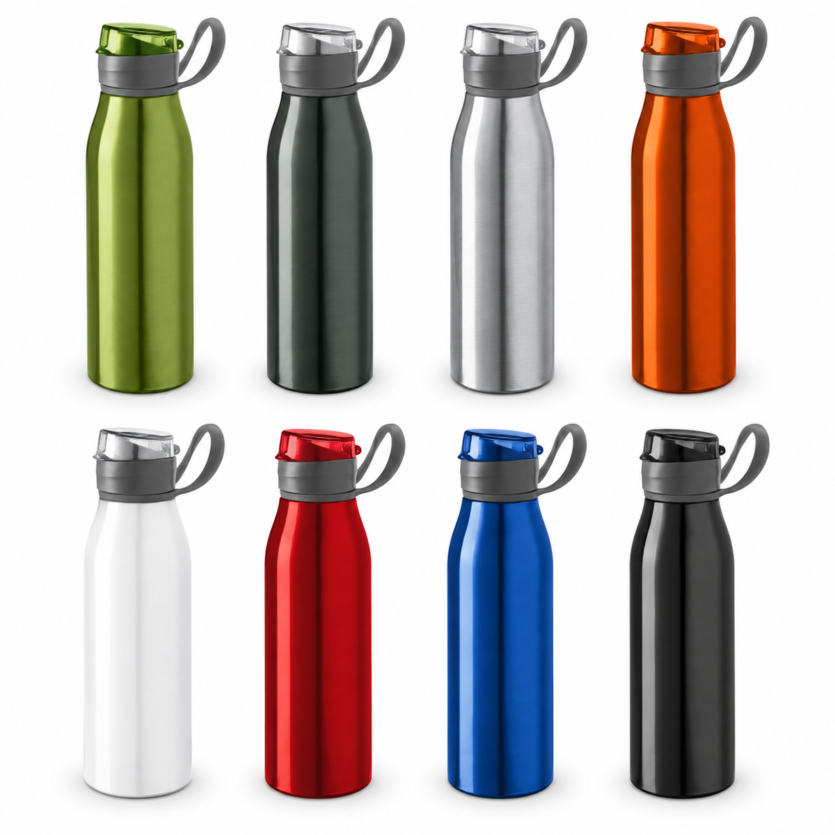 Športna steklenica iz aluminija z ročajem za prenašanje, 650 ml