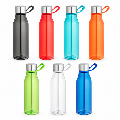 Plastenka iz reciklirane plastike rPET s silikonskim ročajem, 590 ml